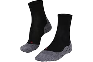 FALKE Kobiety RU4 Wool Skarpety Do Biegania średnio wyściełane zapobiegające pęcherzom długie oddychająca regulująca temperaturę neutralizująca zapachy wełna materiał funkcyjny 1 Para