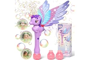 Dolanus Toys for 3-8 Year Old Girls Kids: Unicorn Bubble Wand Bubble Machine Gifts for Age 3 4 5 6 7 8 Years Old Kids Birthday Presents Toy for Toddler Bubble Maker Outdoor Games Party Garden Toys