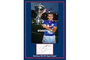 STARSTRUCK Glasgow Rangers FC Legend Davie Cooper Signed (Pre-Printed) Exclusive A4 Print