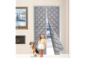 DNGH Thermo Türvorhang Kälteschutz Magnet Wärmeschutzvorhang für Türen 90 x 210 cm Thermotür Kälteschutz Magnetischer Wärmeschutzvorhang Isolierter Türvorhang Geräuschisolierung Winddicht