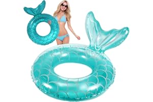 BESTBARGAINHOUSE Inflatable Swimming Ring Pool Float Durable Rubber Rings Swim Tube Toys for Adults Kids Water Fun Sports Summer Beach Party