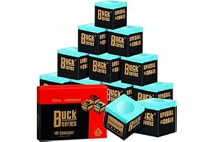 TRIITECH Craie Billard Cue Chalk Pool Chalk Vert Billard Craie 12 Cubes pour Embout de Queue de Snooker