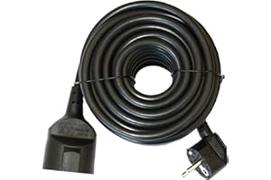 Silver Electronics 9223 Prolongador Manguera, Negro, 3 metros