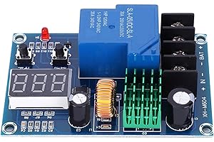 AILAO Módulo de control de batería HCW-M634 Módulo de control de carga de batería DC 6‑60V Placa de protección para carga/parada automática