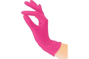 SF MEDICAL PRODUCTS GMBH Guanti in nitrile, confezione da 100 pezzi (S, Magenta), usa e getta, guanti usa e getta, guanti in nitrile, senza polvere, senza lattice, non sterili, senza lattice, viola