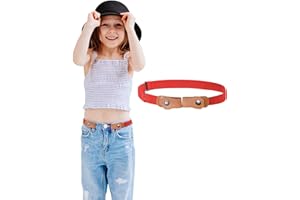 Kajeer Ceinture élastique pour garçons sans boucle - Ceinture invisible ajustable pour 50-81 cm pour les enfants de 2 à 15 ans
