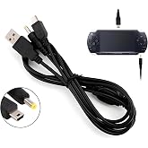 POP KONSOL PSP Şarj ve Data Kablosu PSP 1000 2000 3000 E1004 Uyumlu PlayStation Portable Film Video M&uuml;zik Oyun Transfer 2in1 