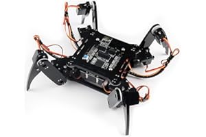‎FREENOVE FREENOVE Quadruped Robot Kit (Compatible with Arduino IDE), App Remote Control, Walking Crawling Twisting Servo STEM Project