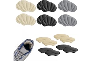 ZWZNBL 10 par dwustronnych samoprzylepnych naklejek na pięty, gąbki na pięty, grube wkładki, odporne na zużycie, można je dowolnie przycinać