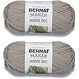 Bernat Maker Home Dec Clay Yarn - 2 Pack of 250g/8.8oz - Cotton - 5 Bulky - 317 Yards - Knitting/Crochet
