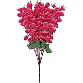 Coolkart Beautiful Decorative Artificial Orchid Flower Bunches for Home dcor (60 cm Tall, 7 Heads, Pink), Artificial Flora