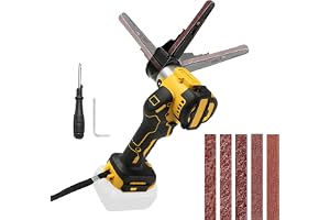 Trådlös bandslipmaskin kompatibel med Dewalt 18/20 V, 1 3 000 varv/min 360° borstlös elektrisk minislipmaskin med variabel ha