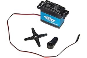 Carson 500502042 Servo CS-9 Étanche MG / 9kg / JR - Accessoires pour Voitures télécommandées, étanche, servomoteur, servo de Direction et servo puissants, modélisme, Bleu