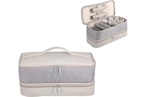 GENCAM Doppellagige Tragetasche für Shark Flexstyle, Reisetasche für Shark 430/440 Flexstyle, tragbare Aufbewahrungstasche für Dyson Airwrap Styler und Aufsätze