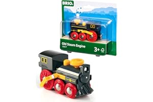 BRIO World Classic Steam Train Engine - Toys for Kids Age 3 Years Up - Add On Railway Accessory