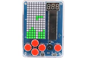 FAELNK Kit de Soldadura para Consola de Juegos DIY Kit de Construcción Electrónica Consola de Juegos DIY Kit Portátil Juego de Práctica de Soldadura para Estudiantes Ciencia Educación Diversión (B)