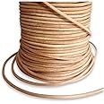 AURORIS - 25m roll leather cord round - Ø 2 mm - natural (uncoloured)