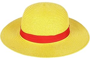 CoolChange Cappello per bambini di One P. di Monkey D. Ruffy, per costume da bambino giallo
