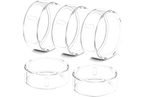 Hexasider Pack of 5 Rings Cover Compatible with Oura Ring Gen 4/Gen 3 Horizon/Heritage Protective Case, Abrasion-Resistant TPU Case for Oura Ring Protector Accessories for Size 9