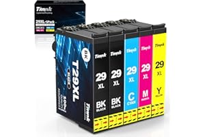 Timink Zamiennik wkładu atramentowego 29XL do epson 29 XL wkłady atramentowe do drukarki Expression Home XP-342 XP-335 XP-235 XP-442 XP-352 XP-247 XP-255 XP-332 XP-345 XP-432 XP-435 (5-pak)