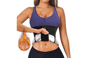 Chumian Ceinture de Sudation Femme Amincissante Gaine Ventre Plat Sport Ceinture Abdominale Minceur Corset Sauna Fitness