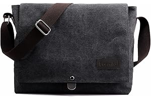 LOSMILE Borse a spalla da uomo, borse a tracolla Semplicità in tela.