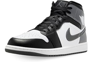 Nike Air Jordan 1 Mid DQ8426001, Sports Shoes, Grey Black White, 10 UK