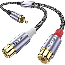 Adattatore da RCA a cavo per altoparlante, subwoofer, RCA maschio a AV