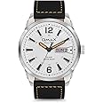 OMAX Analog Men’s Watch Brand Casual Quartz Day & Date Dial Buckle Leather Strap Watch