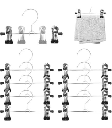 Lot De 10 Cintres Métalliques Antidérapants Xinlie - Clips Multifonctionnels Pour Bottes, Pantalons, Soutiens-Gorge, Jupes Et Jeans