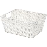 Compactor Etna Cesto, Carta Intrecciata, Bianco, 31 x 24 x H,14 cm, RAN6544
