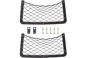 MAGIIN 2 Pack Storage Nets for Campervan, 36 * 18cm Van Storage Nets Pocket Holder, Elastic Mesh Van Motorhome Caravan Boat Car Storage Accessories, Mesh Pocket Organiser 14.17 * 7 ''