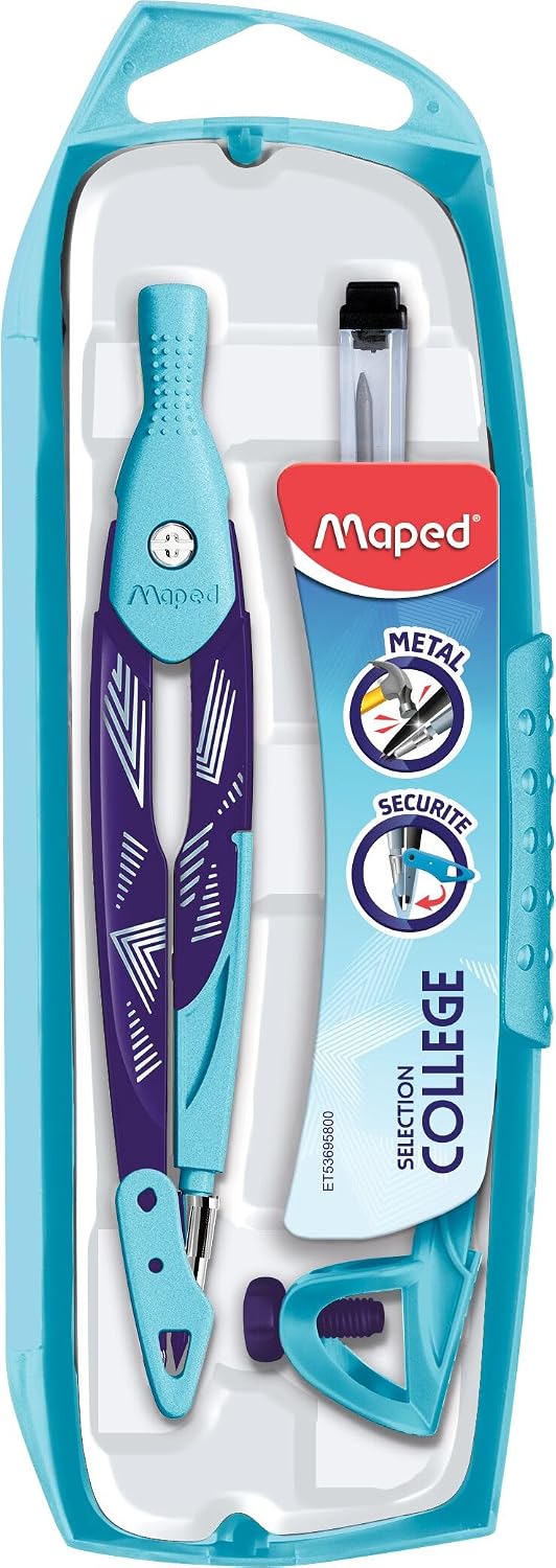 Maped - Coffret Compas Open Arctic Vibes - Compas Mine + Etui Mine + 1 Bague