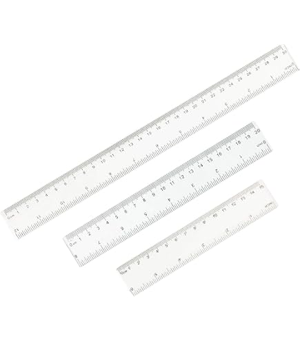 Règles En Plastique Transparent 15 Cm - Lot De 10, Double Graduation Cm/pouces - Pour école, Bureau, Dessin, Géométrie