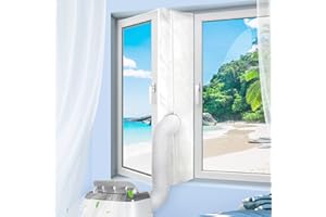 Digiroot Fensterabdichtung für Mobile Klimageräte, Klimaanlagen, Ablufttrockner, Wäschetrockner, Hot Air Stop zum Anbringen an Fenster, Flügelfenster, Dachfenster Klimaanlage Abdichtung 300CM