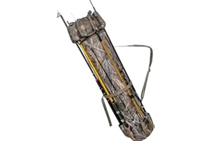 3DTengkit Angelrutentasche, tragbarer Angelruten-Trage-Aufbewahrungstasche hoher Kapazität, multifunktionaler wasserdichter Rutentasche für 5 Stangen und Tackle(Reed Camouflage)