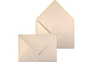 Netuno 20 kopert perłowych bladoróżowo-złotych DIN C5 16,2 x 22,9 cm 120g eleganckie lśniące koperty błyszczące z efektem perłowym na kartki ślubne zaproszenia piękne koperty metaliczne