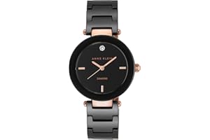 Anne Klein Women's Genuine Diamond Dial Ceramic Bracelet Watch