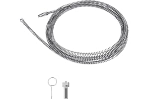 LALAGO Desatascador Tuberias, ø10mm x 5m Desatascador Fregadero, Alambre Desatascador Tuberias Profesional, Desatascador WC, Cable Desatascador Tuberias