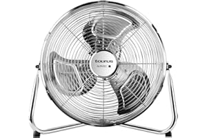 Taurus Sirocco 14 Ventilador circulador de aire, inclinación ajustable, 3 velocidades, 3 aspas metálicas/ 35 cm diámetro, 70 W