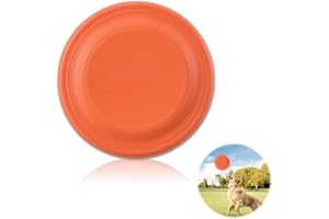 KITUDATY 1 Stück Robustes Hundefrisbee, Hundespielzeug Frisbee, Kauspielzeug, Sommer Pet Training, Robustes Interaktives Hundespielzeug für Land und Wasser, 18,5 cm Durchmesser, für Mittel und kleine Hunde