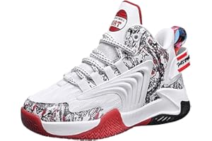 DIQUEQI Boys Basketball Shoes Kids Trainers Men's Basketball Shoes Girls Running Sneaker High Top Sport Shoes for Unisex Kids