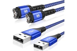 SWECENT 2Pack 1.2M Garmin Watch Charger Cable Compatible with Garmin Fenix 5 5S 5X 6 6S 6X Plus Pro 7 7S 7X,Forerunner945 45 45S 245 Music,ApproachS10 S40 S60 G12 S12 S42,Vívoactive3 4 4S,Venu2 2S Plus,Epix 2