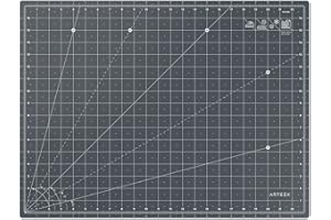 Arteza Self Healing Rotary Cutting Mat, 18"x24" with Grid & Non Slip Surface for Fabric, Paper, Vinyl, Plastic, Eco Friendly, Durable & Flexible, Great for Crafts, Quilting, Sewing, Scrapbooking