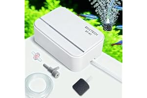 ‎BOXTECH boxtech Aquarium Luftpumpe, Ultra Leise Aquarium Sauerstoffpumpe Leistungsstarke Belüfterpumpe für Reichhaltige und feine Luftblasen（2 Watts）