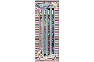 ‎SANTORO safta -Set mit 4 Druckbleistiften Gorjuss Fairground Carousel 7,8 x 20,6 x 1,2 cm, mehrfarbig (1125GJ01)