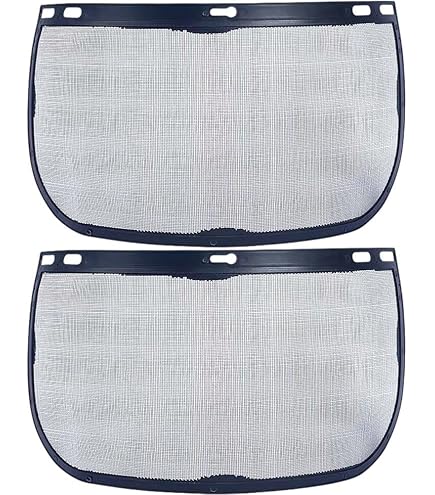 Ljunfcl 2 Pezzi Lente Di Ricambio Per Visiera Protettiva, 39 × 20 Cm Visiera Protettiva Di Ricambio Colorata Per Lavori Di Molatura, Saldatura, Forgiatura E Taglio (Nero
