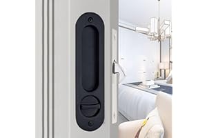 betensh Schiebetürschloss Schiebetürgriff mit Schlüssel Türschloss Griff Sets Schiebetür Einsteckschloss Griff 173mm Schwarz Griff für Türschloss Türgriff Sets