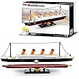 SKY LINE OCEAN Ship Building Blocks Set with Miniature Characters for Kids on Birthday, Children's Day, Special Occasions for Boys & Girls 481+ Pcs with (6-Month Structural Warranty)