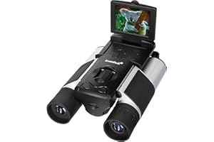 Levenhuk Atom Digital DB10 LCD Binocolo Potente, Compatto e Leggero, con Display LCD Integrato e Videocamera